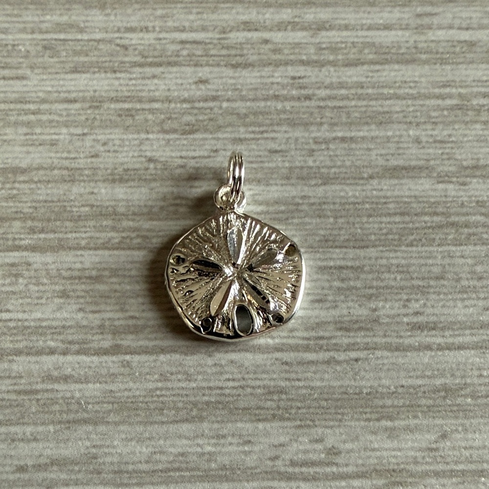 Elegant Silver Sand Dollar Pendant